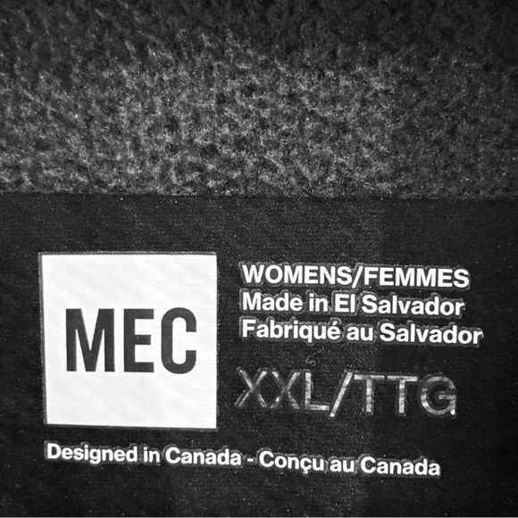 MEC Sz XXL Waffle Jersey Knit Full Zipper Pockets Soft Shell Unlined Sweater - Picture 4 of 12